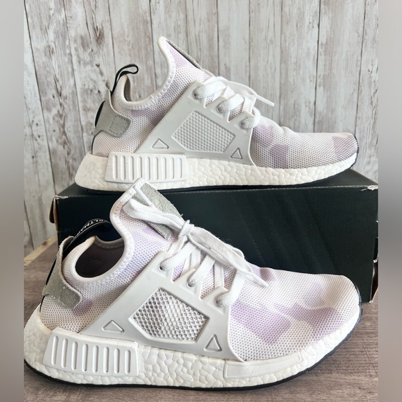 Men’s Adidas NMD XR1 White Duck Camo Size 8 - Picture 1 of 8
